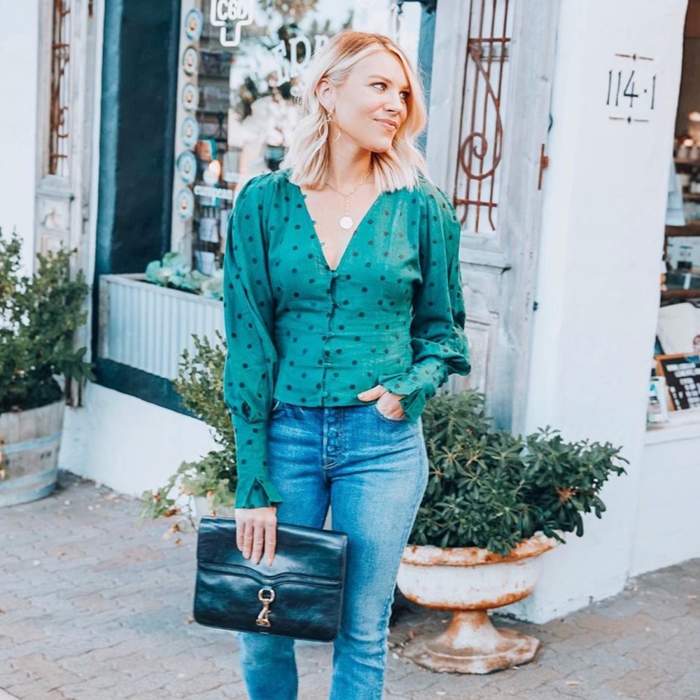 Tularosa polka dot top